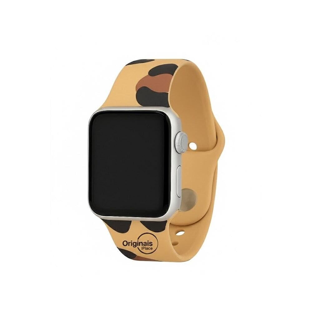 Pulseira Animal Print Onça para Apple Watch 38/40/41 MM, Originais iPlace