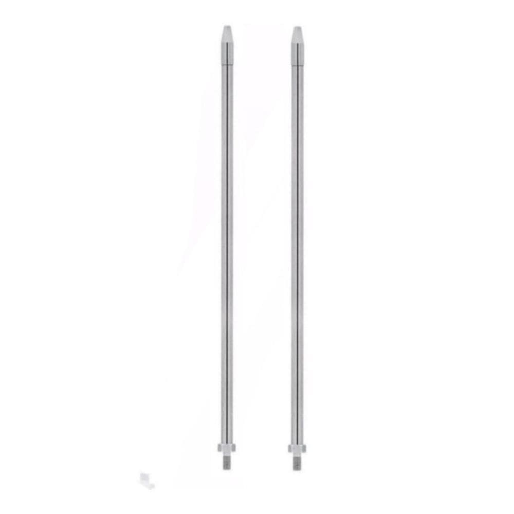 Kit 4 Alongadores Cromados De Antena Px 60Cm Caminhão