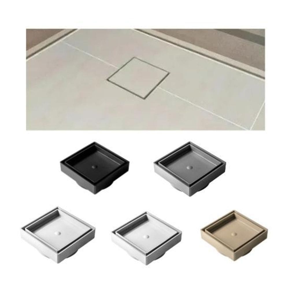 Ralo Oculto Invisível Quadrado 10X10 Cm Seca Piso E