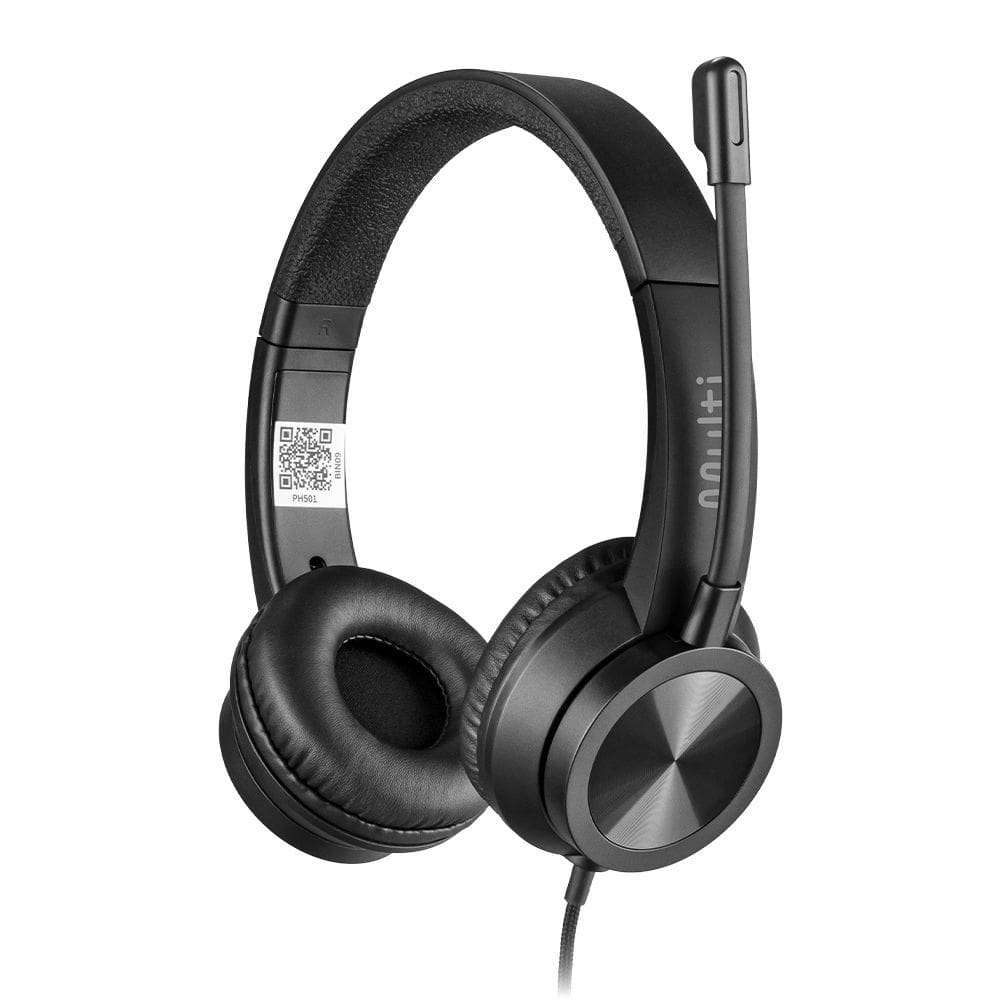 Headset com Fio HF1100 Cabo USB + Adaptador USB-C Cabo de 150 CM com Controle de Volume Integrado Acolchoamento - PH501