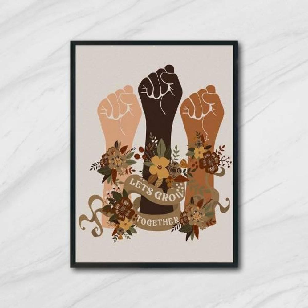 Quadro Let`S Grow Together 24X18Cm