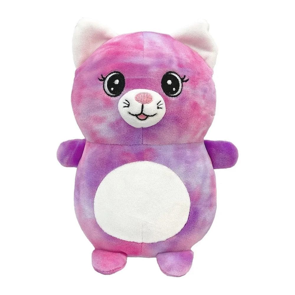 Pelúcia Fofo Color Gatinho Rosa Tye Die 35cm - CAA Toys
