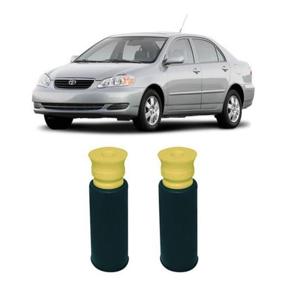 2 Coifa Batente Guarda Pó Traseiro Corolla 2002 2003 2004 05