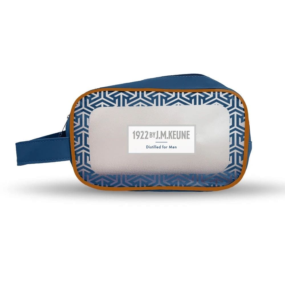 Keune - Necessaire Azul Com Estampa Grafica 1922