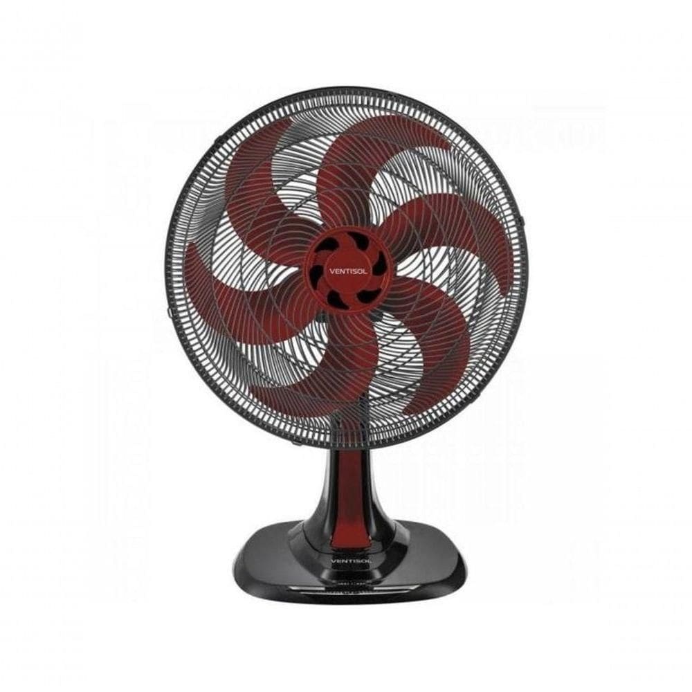Ventisol Ventilador Mesa Turbo 6 40cm Vermelho 127v