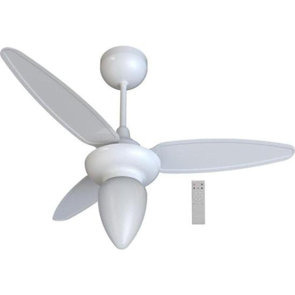 Ventilador De Teto Ventisol Wind 3 Pás Branco Bivolt