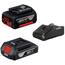 Baterias 18V 4Ah e 2Ah 2 Unidades e Carregador Bivolt GAL 18V-40 BOSCH