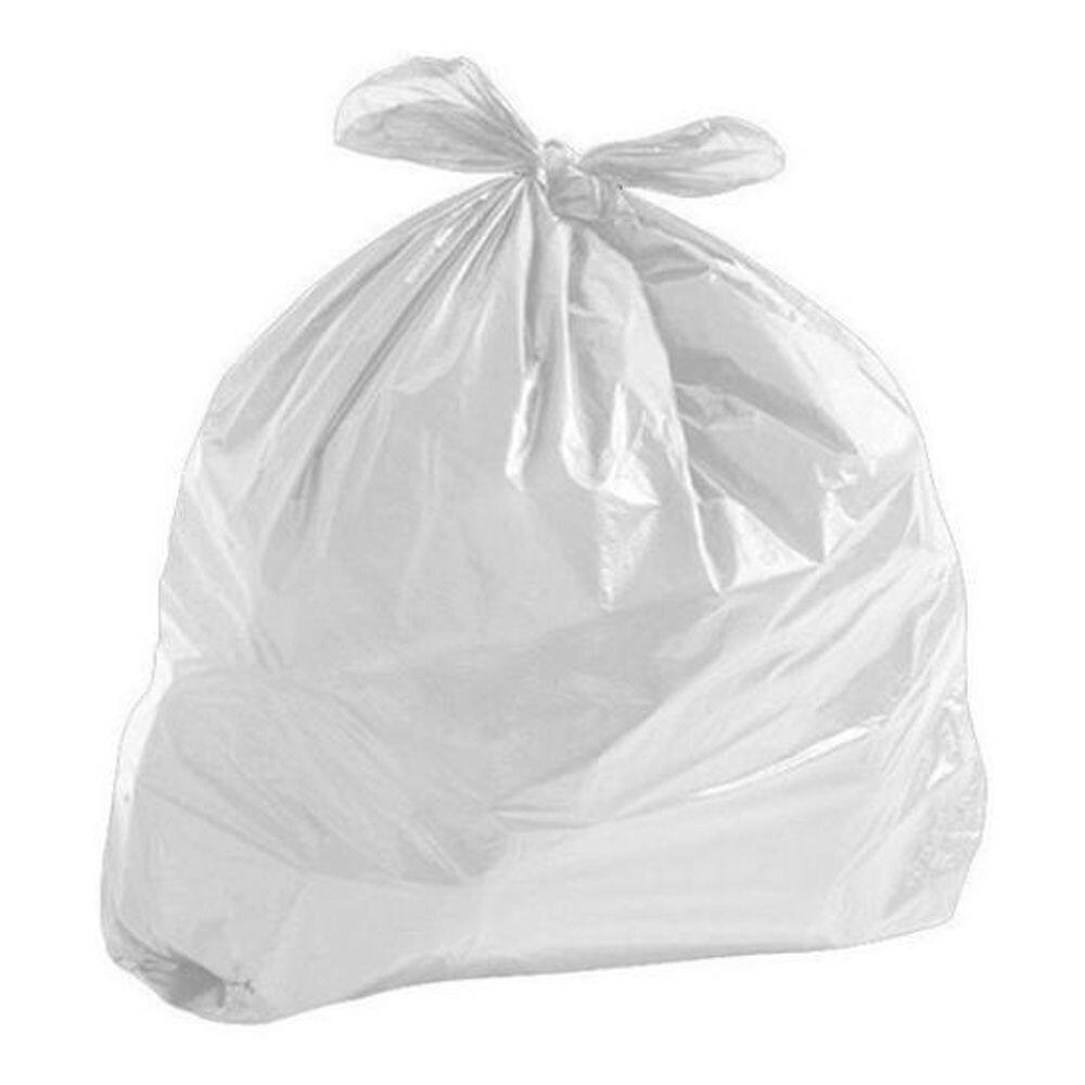 100 Sacos Para Lixo De 100 Litros Branco Leitoso