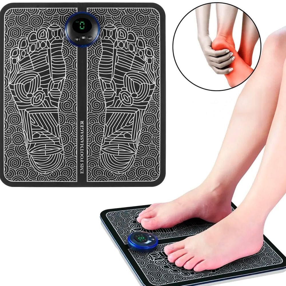 Tapete Massageador Recarregável Para Fisioterapia Pés