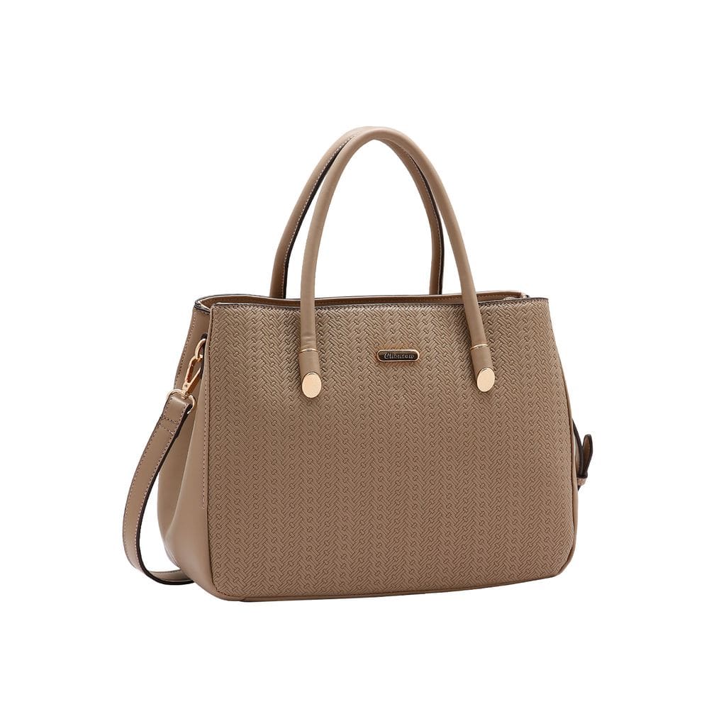 Bolsa Mini Tramas - Alça de Mão - Marrom - Chenson 3485330