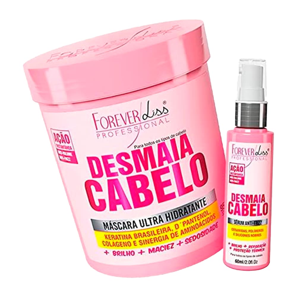 Forever Liss - Máscara Desmaia Cabelo 950g e Sérum 60ml