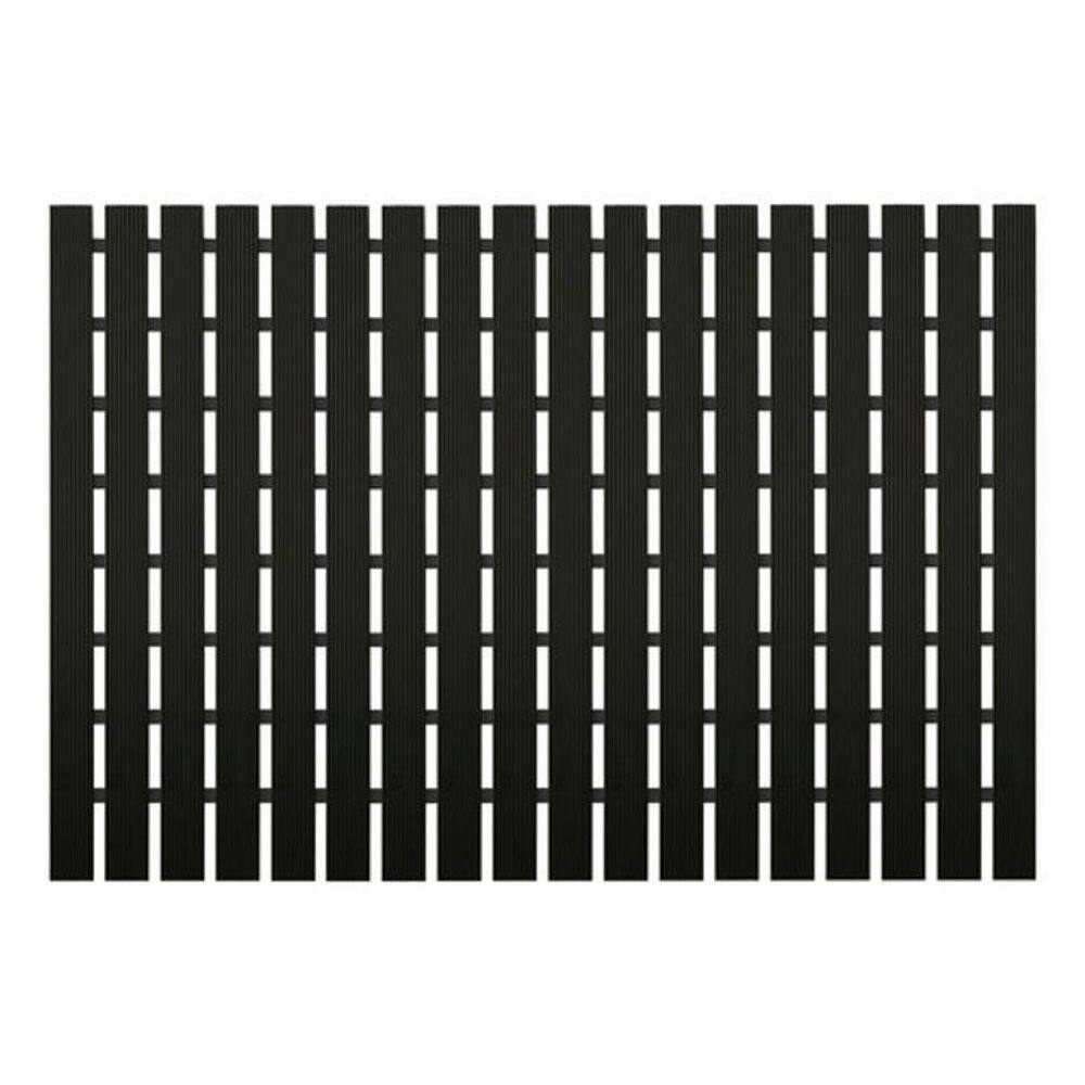 Tapete Deck Pvc 61X43Cm Retangular Preto Kapazi