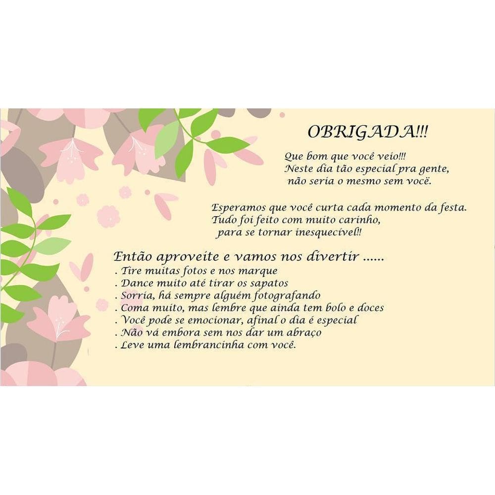 Kit 36 Cartões De Agradecimento Modelo2  10 X 15 Cm