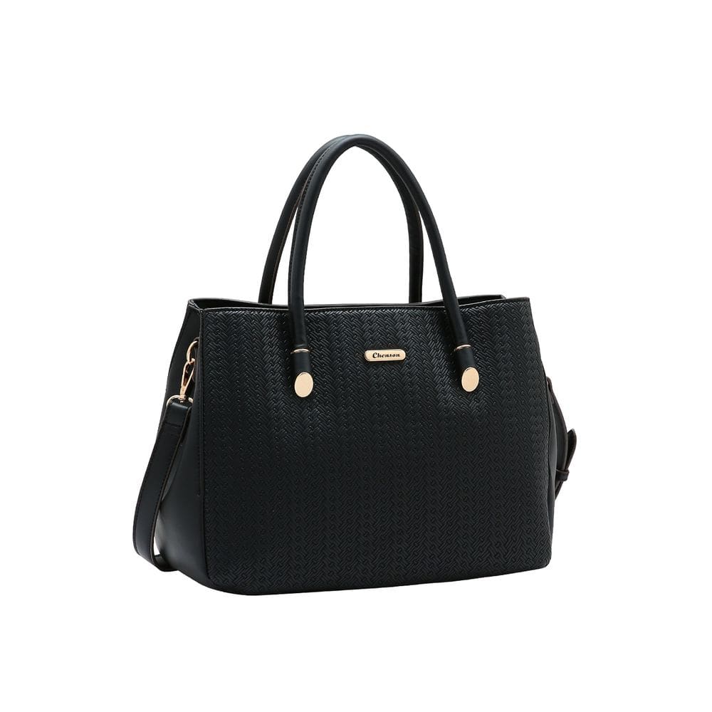 Bolsa Mini Tramas - Alça de Mão - Preto - Chenson 3485330