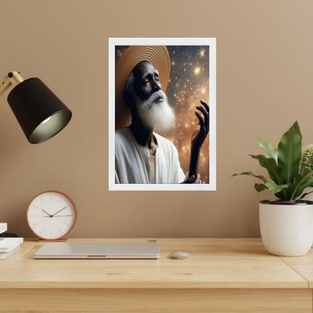 Quadro Decorativo Pai Benedito 45X34Cm