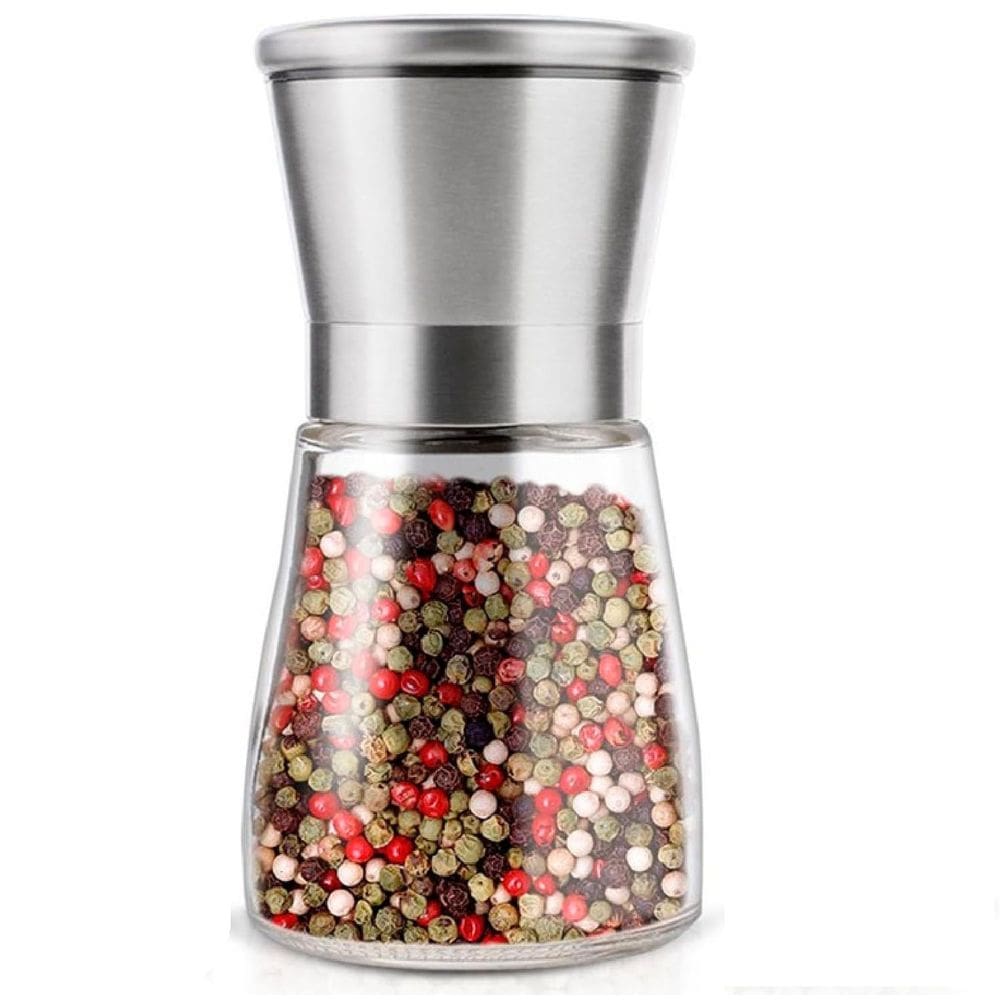 Moedor de Pimenta Sal Temperos com Tampa de Aço Inox 14cm