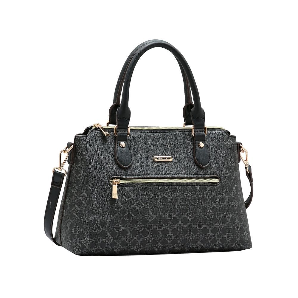 Bolsa Elemento Gráfico Casual - Alça de Mão - Preto - Chenson 3485288