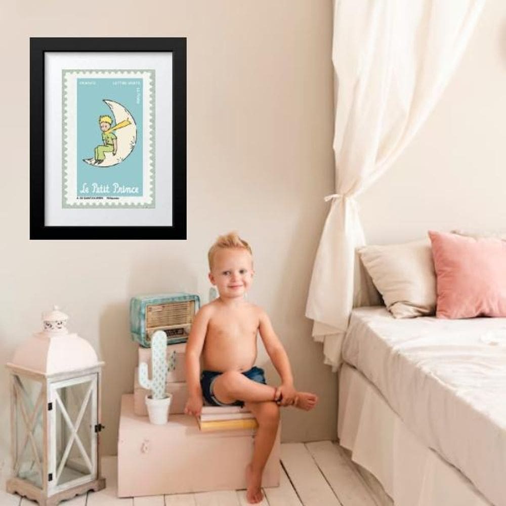 Quadro Pequeno Príncipe Lua - 60X48Cm
