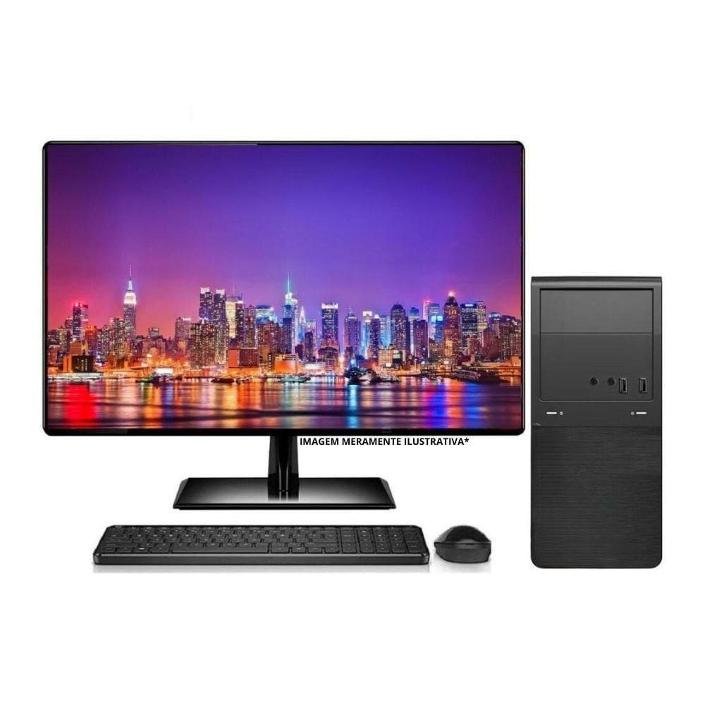 Computador Completo Intel Core I5 8gb Monitor 19 Hdmi Ssd 256gb Windows