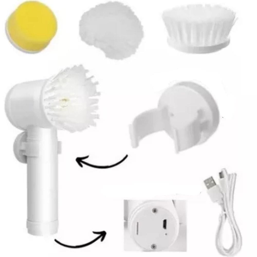 Escova Elétrica Fácil De Usar Para Cozinha Completa