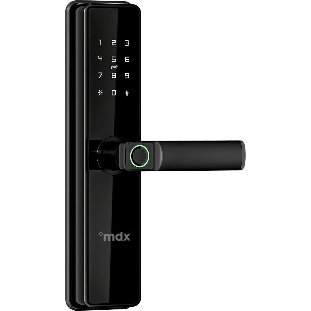 Fechadura Smart Lock SHF100 Cartão/Senha/Biometria Preta