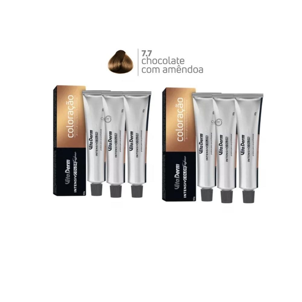 Coloraçao Intensive Color Fashion 6 Unidades 7.7 Vita Derm