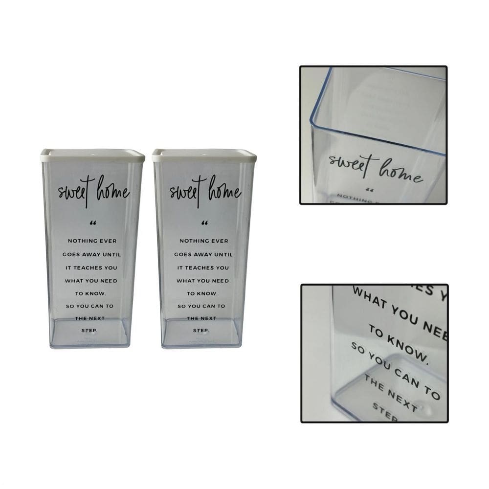 MP - Kit 2 Potes Herme ticos Organizadores Al