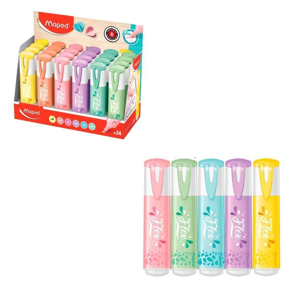 Caneta Marca Texto Cores Flex Pastel 1Un - Maped