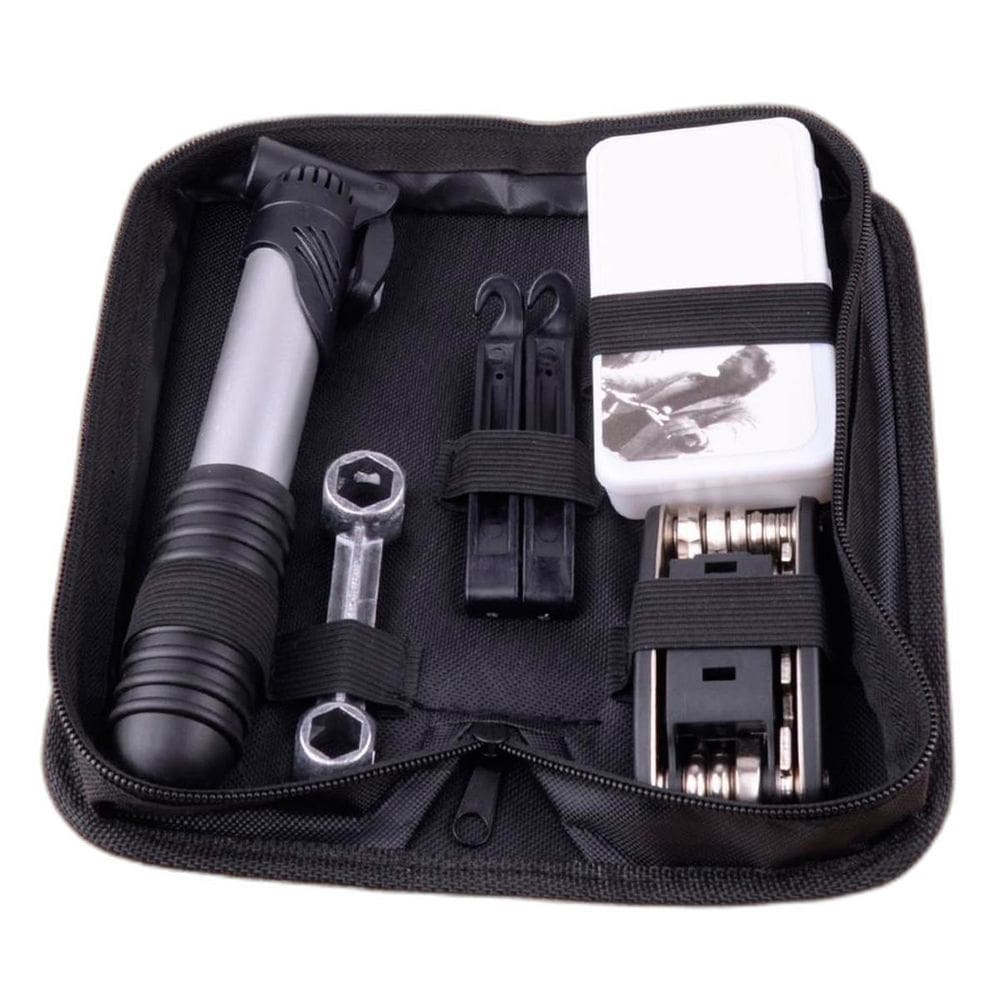 Kit Ferramenta Bike Bolsa Chave Bomba Remendo Reparo Seguro