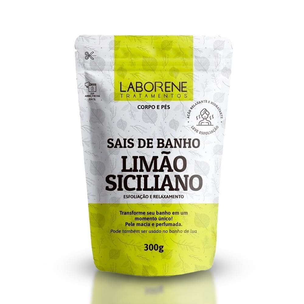 Laborene - 03 Sachê Sais De Banho Limão Siciliano 300G