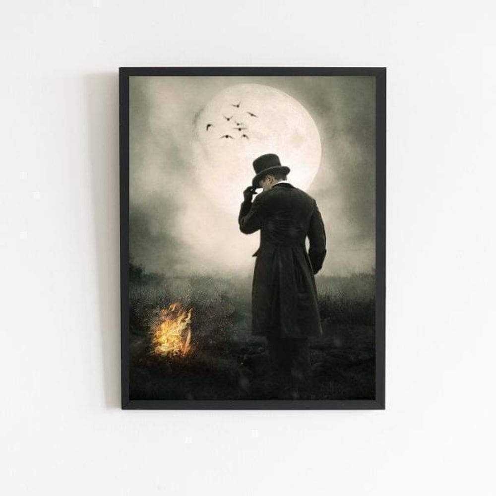 Quadro Exú Rei Das Sete Encruzilhadas 45X34Cm Preta