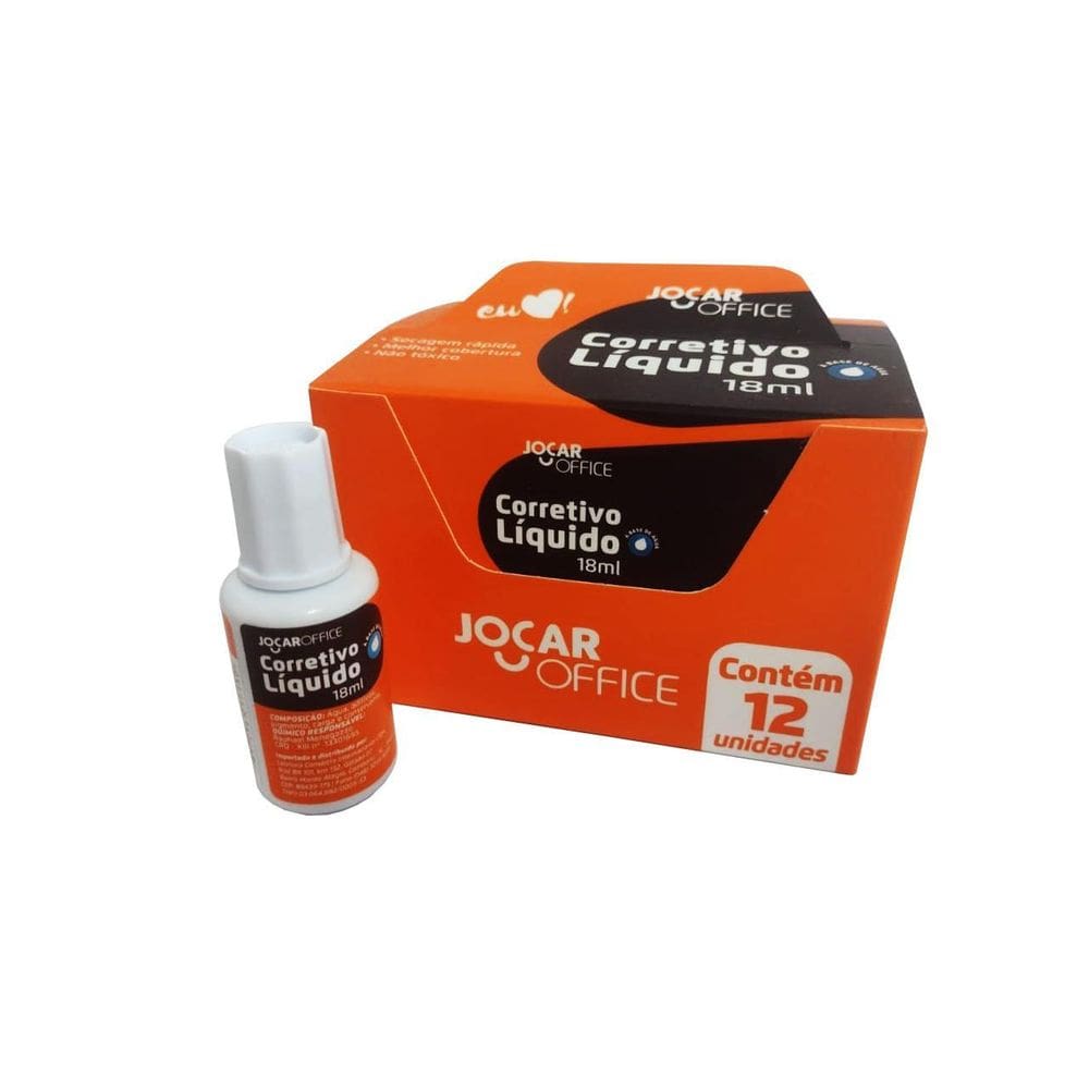12 Corretivo Líquido 18Ml Jocar Office