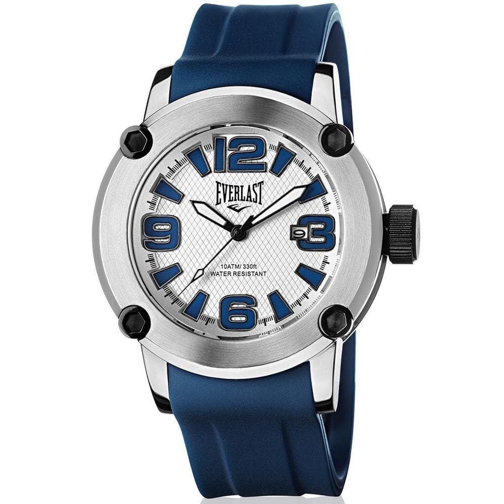 Relógio Masculino Everlast Azul À Prova D`Água 30 M E10531