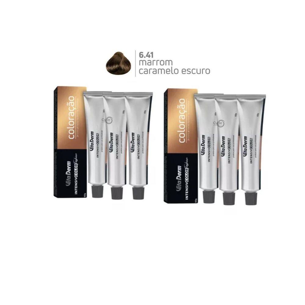 Coloraçao Intensive Color Fashion 6 Unidades 6.41 Vita Derm