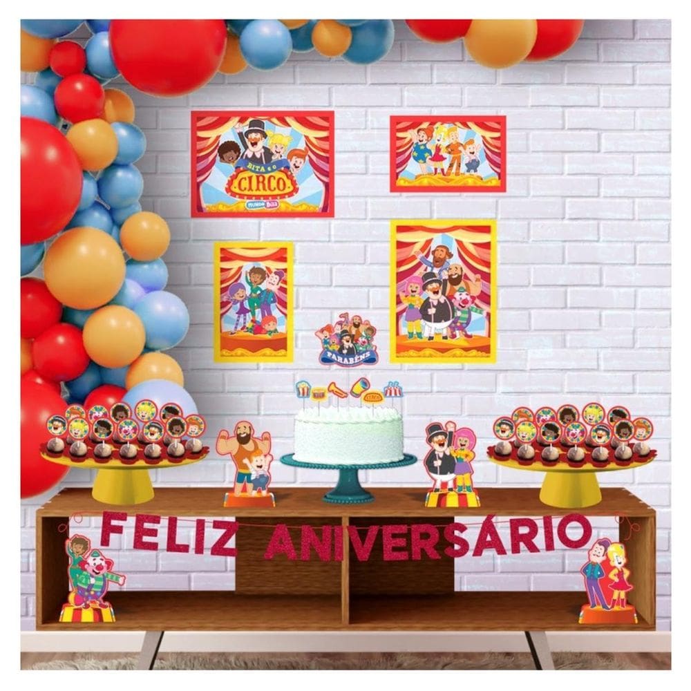 Kit Festa Infantil Mundo Bita Circo Completa E Divertida