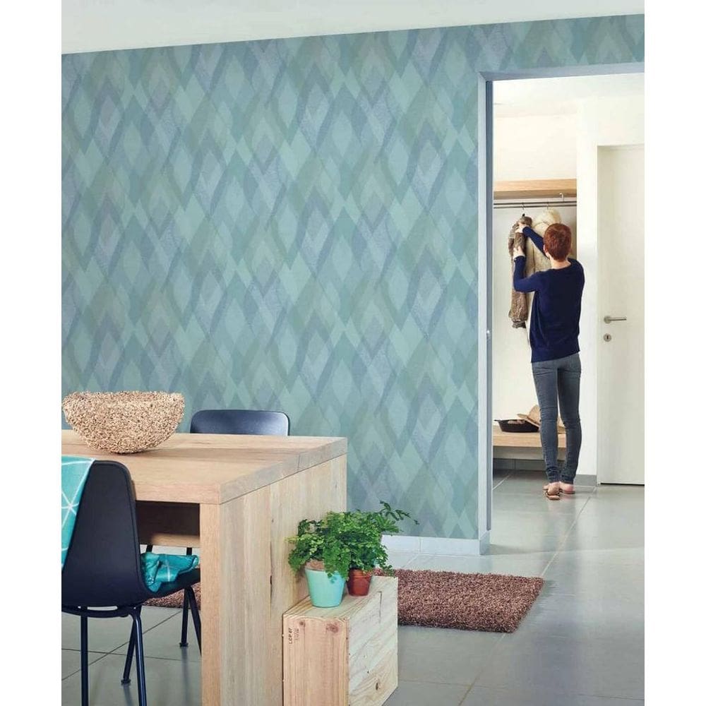 Papel Parede Infinity Fluidez Verde If3505 Rolo: 10M X 0,53M