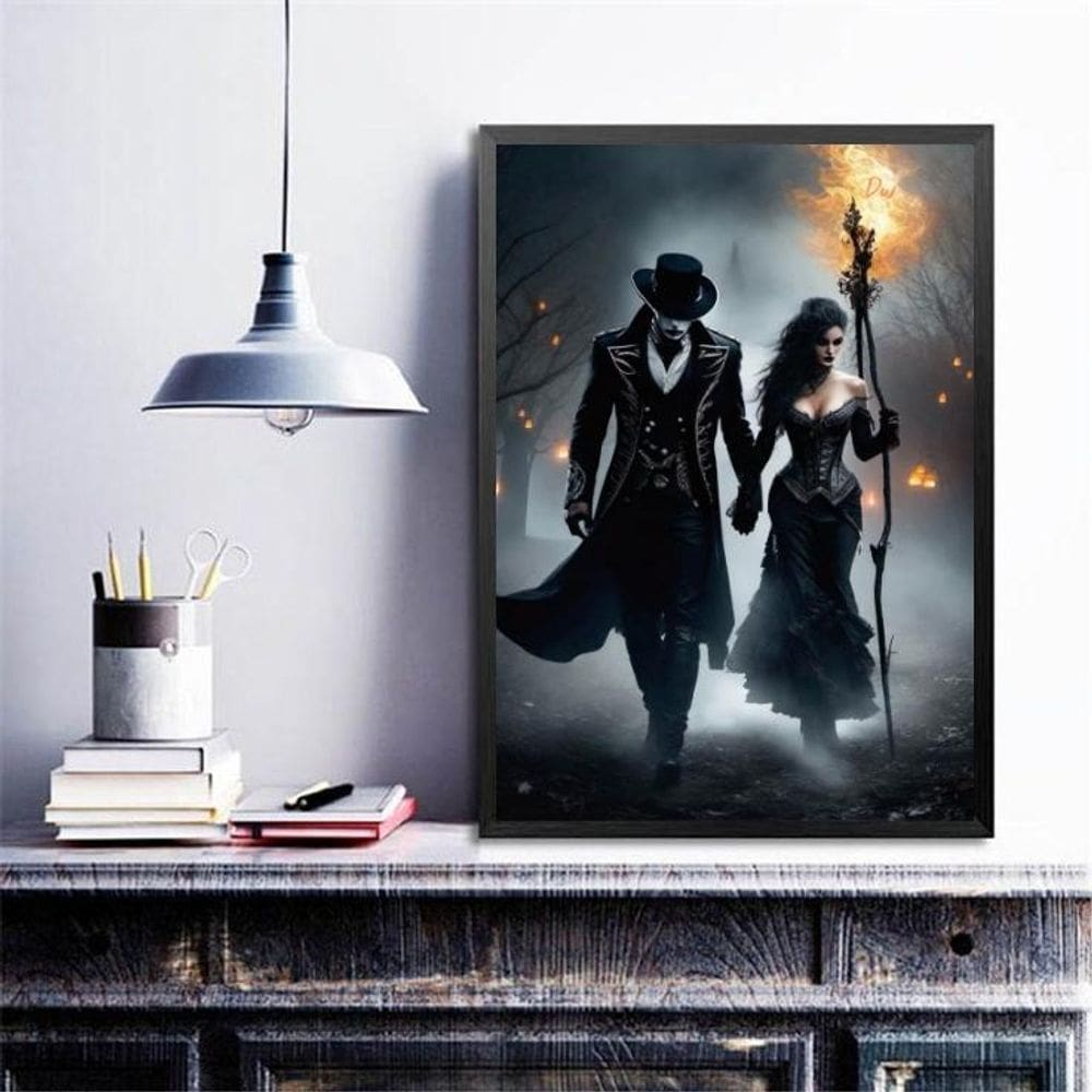 Quadro Exu E Pombagira 45X34Cm