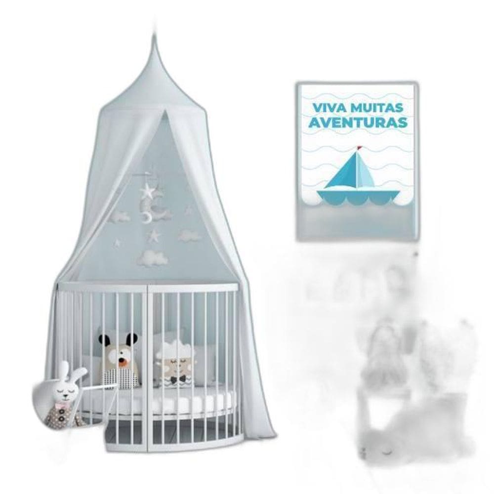 Quadro Barquinho Viva Minhas Aventuras 24X18Cm - Com Vidro