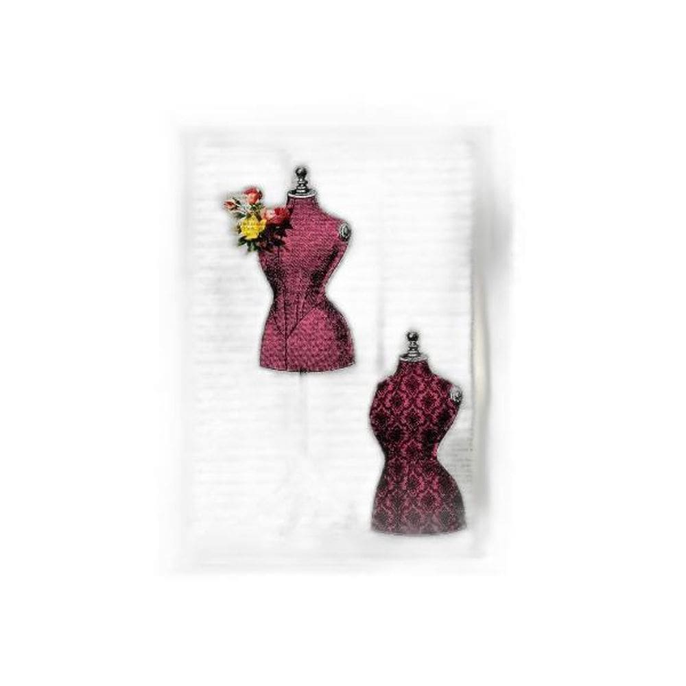 Quadro Manequins Atelier De Costura 33X24Cm - Com Vidro