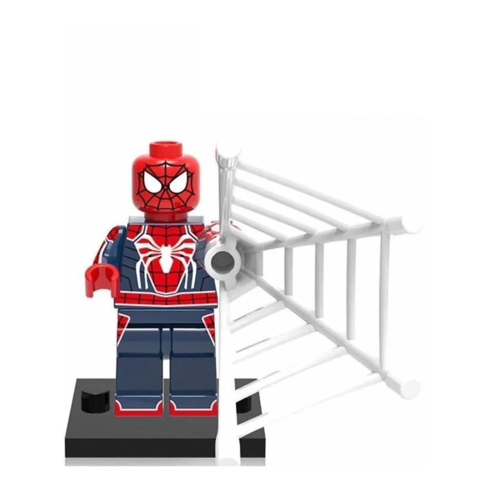 Boneco Blocos De Montar Homem Aranha Spiderman Ps4 Teia