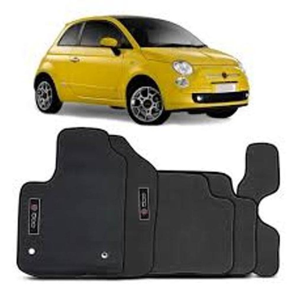 Tapete Automotivo Fiat 500 Borracha Pvc