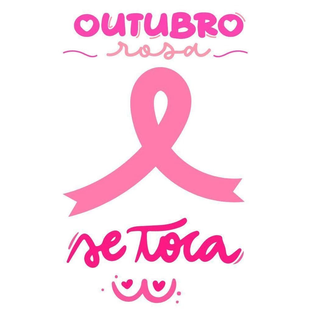 Adesivo Decoração Laço Outubro Rosa Cancer De Mama 50X80Cm