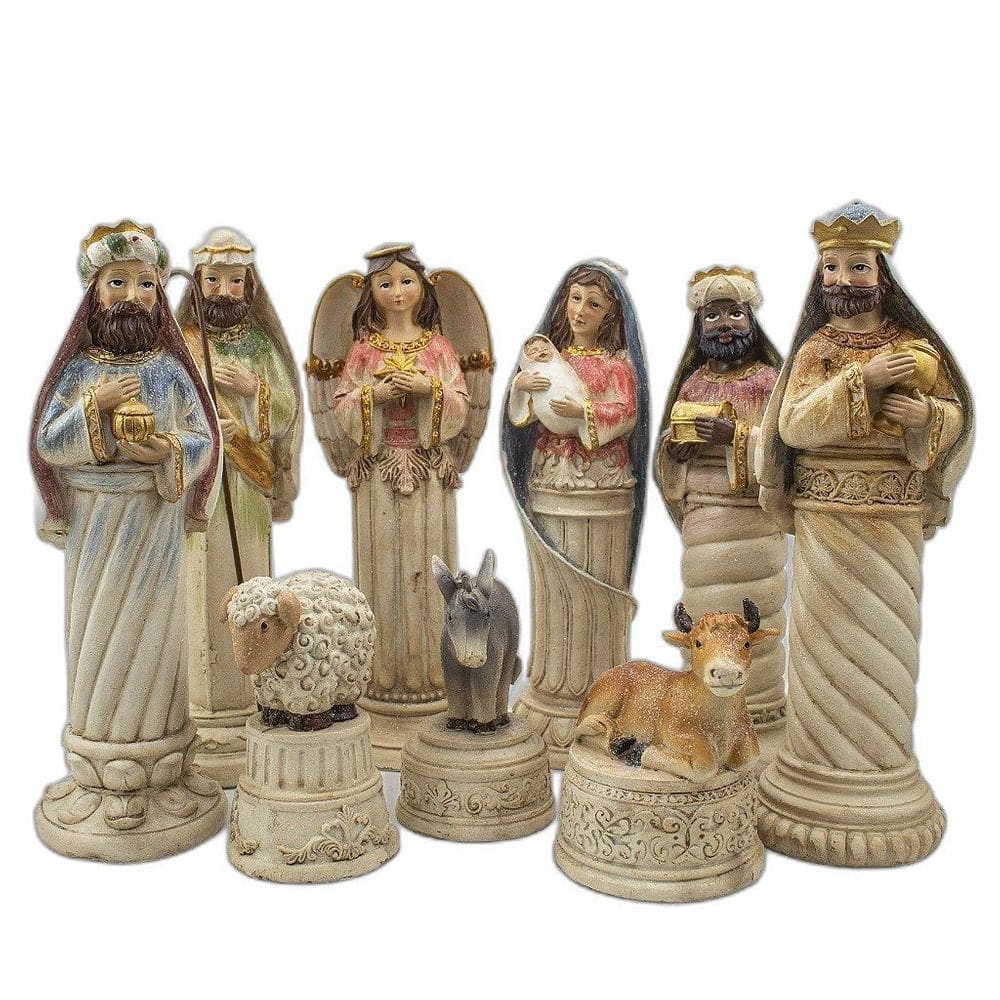 Presépio Importado Resina 9 Peças 28 Cm