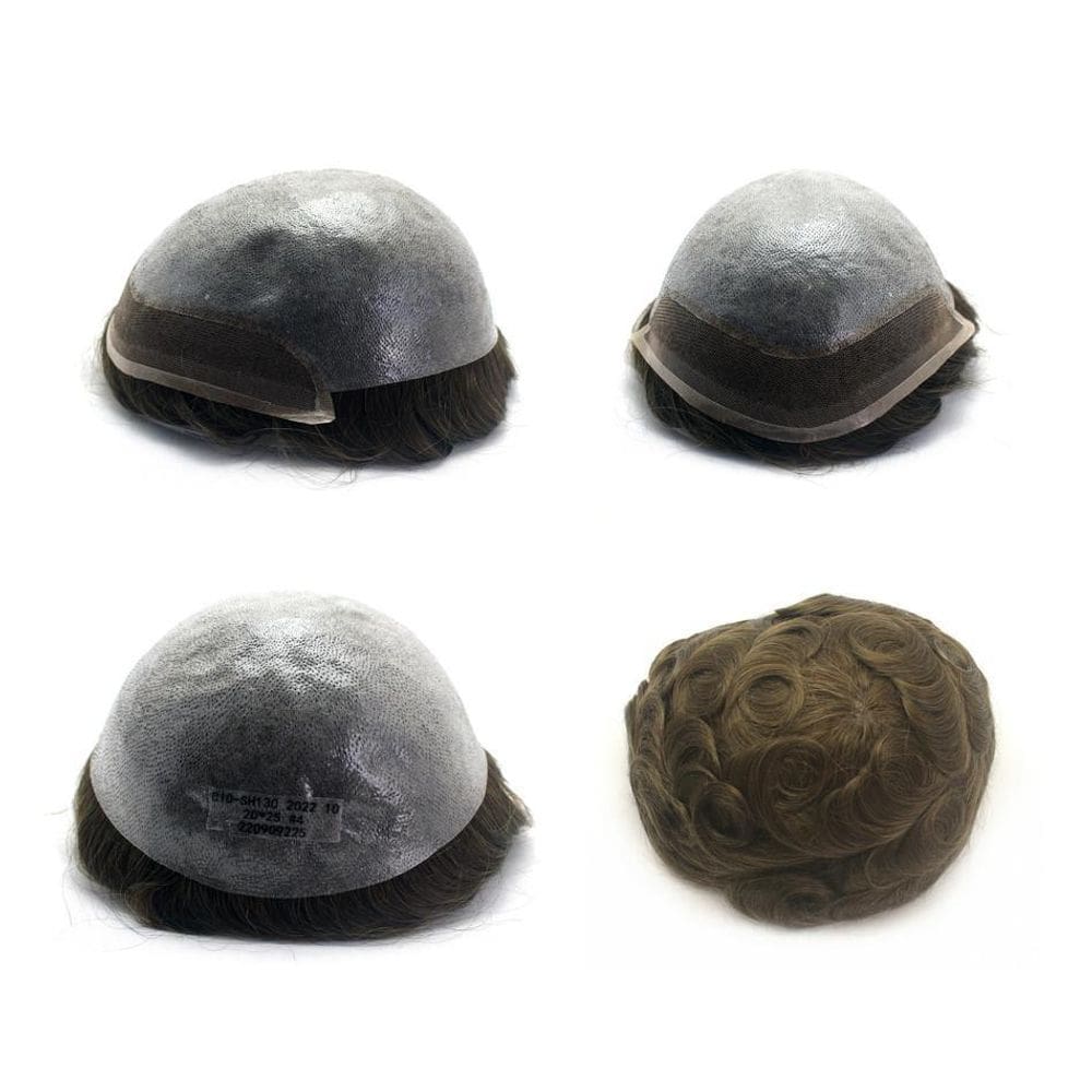 Prótese Capilar Cabelo Humano Hibrida Natural Bio Sh 1B