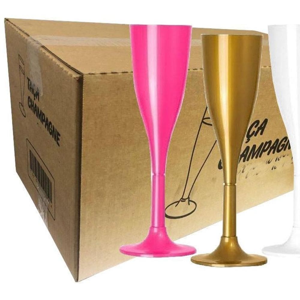Taça Drink Champagne 120Ml Para Ano Novo Reveillon 1Cx C/56