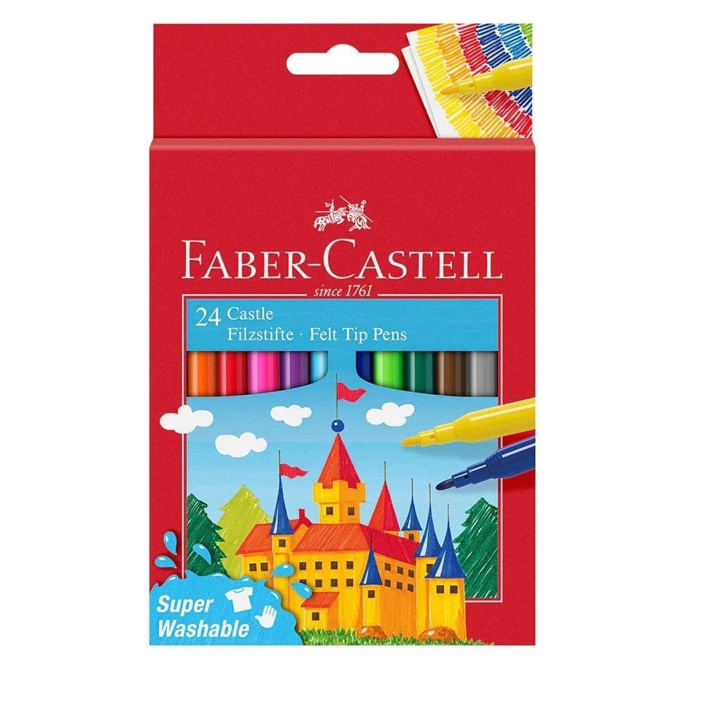 Canetinhas Laváveis 24 Cores Faber Castell