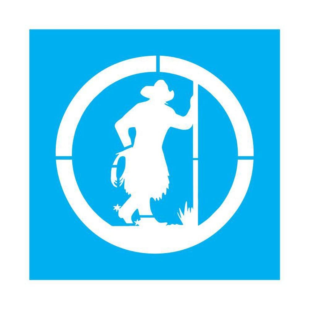 Stencil Tamako Cowboy - 30X30Cm - Ref 9835