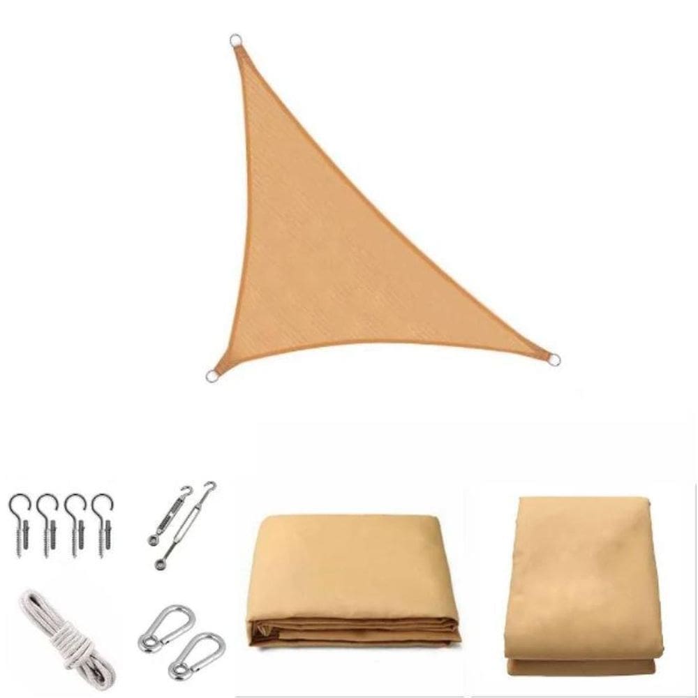 Tela Sombralux Triangulo 3X3 Metros + Kit Instalação