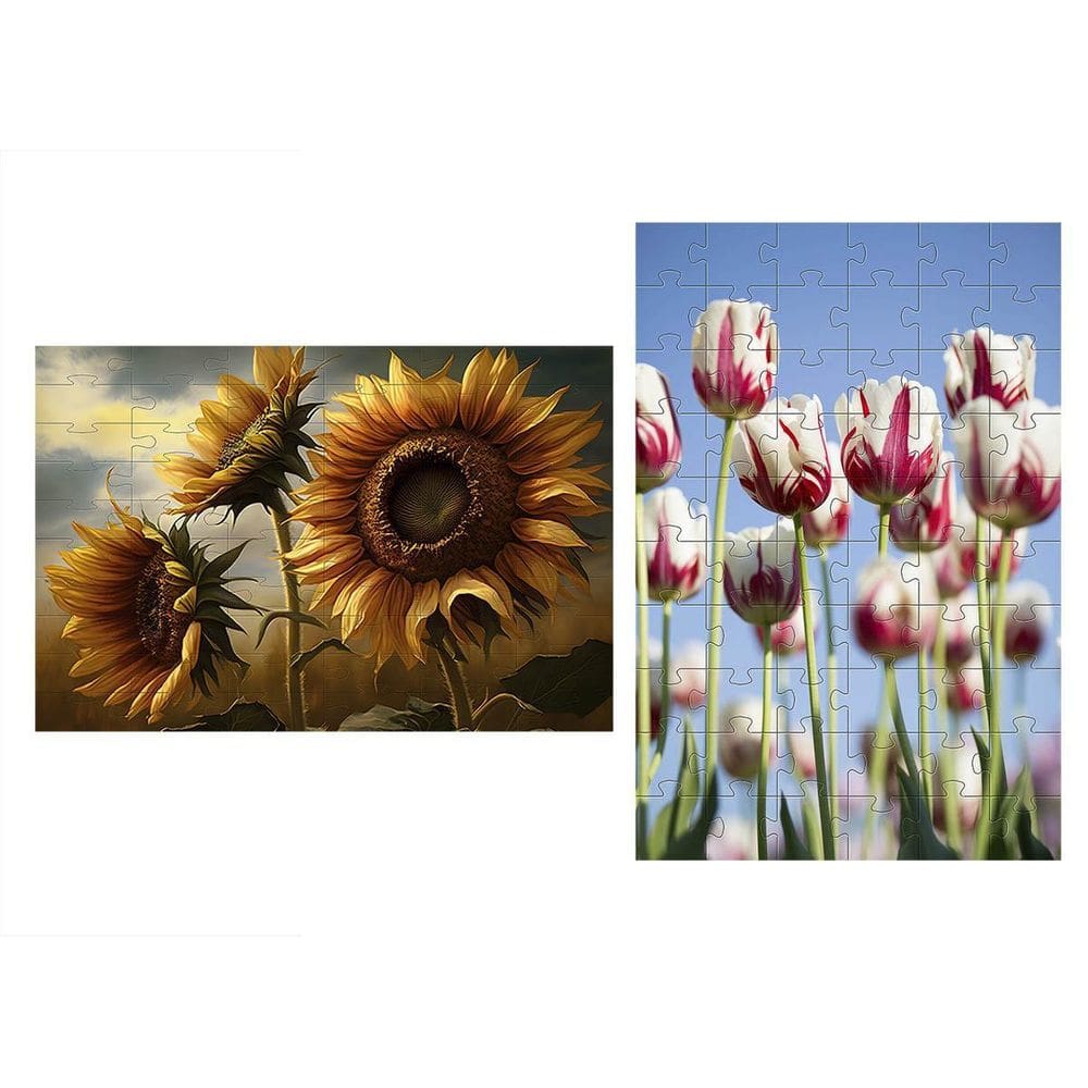 Kit 2 Racha Cuca Atividades Para Mente Belas Flores 24 Peças