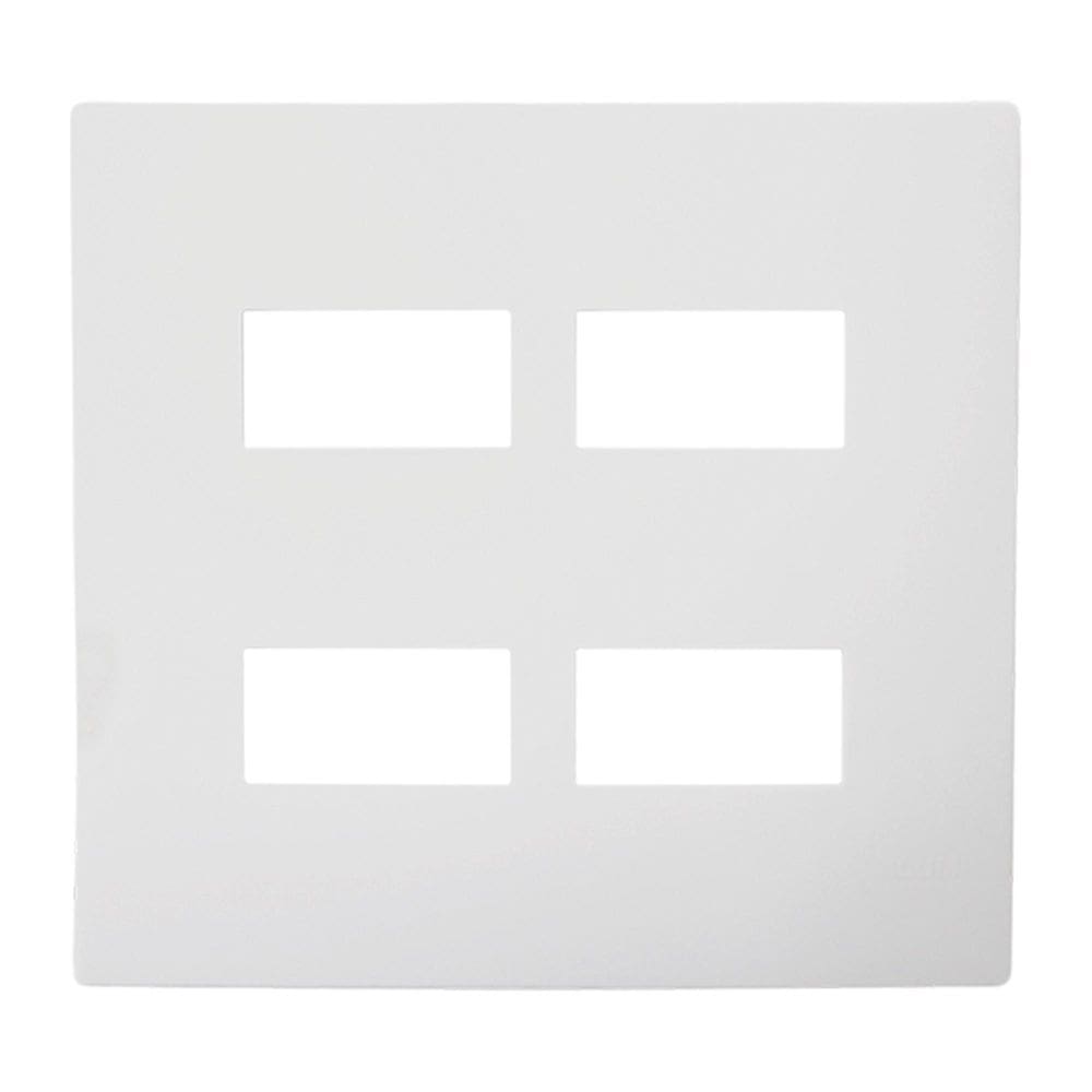 Placa 4X4 4 Módulo Com Suporte Branco I9 97070 Ilumi